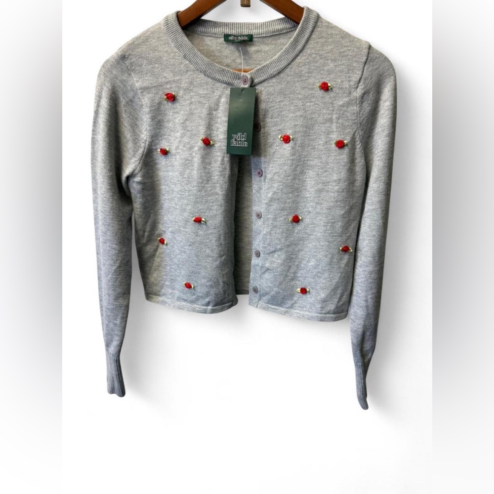 Wild Fable- Heathered Gray Cardigan
